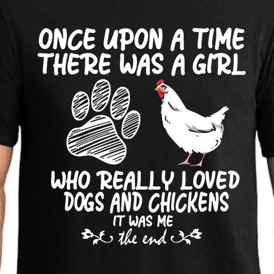 Funny Chicken Shirts For Women Funny Dog Tee Farmer Pajama Set