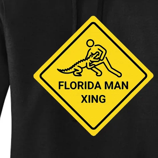 Florida Crossing Sign Women's Pullover Hoodie