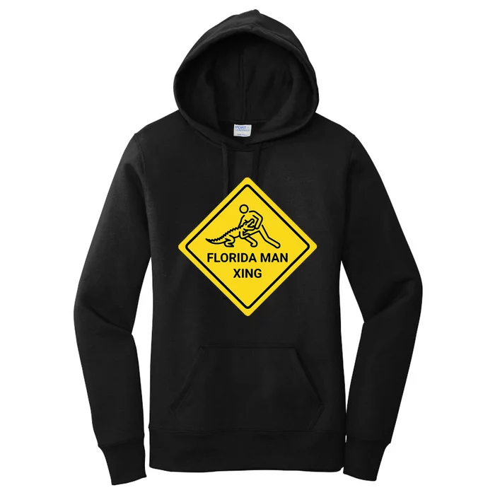 Florida Crossing Sign Women's Pullover Hoodie