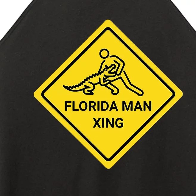 Florida Crossing Sign Women’s Perfect Tri Rocker Tank