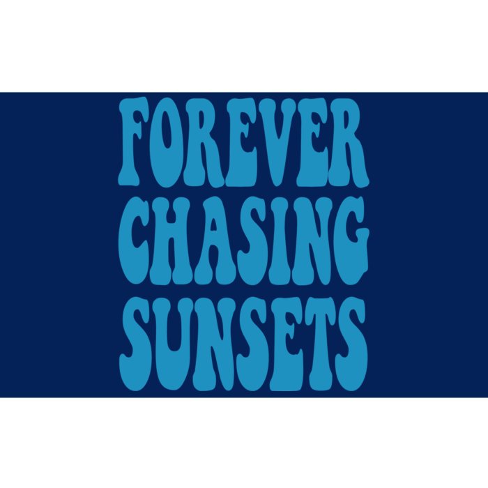 Forever Chasing Sunsets Retro Summer Bumper Sticker