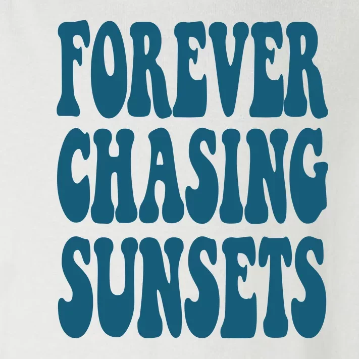 Forever Chasing Sunsets Retro Summer Toddler Long Sleeve Shirt