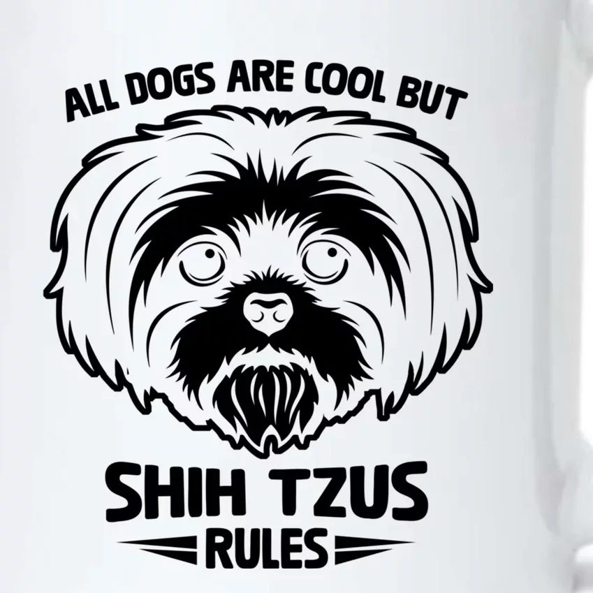 Funny Cute Shih Tzu Dog Rules Puppy Lover Funny Gift Black Color Changing Mug