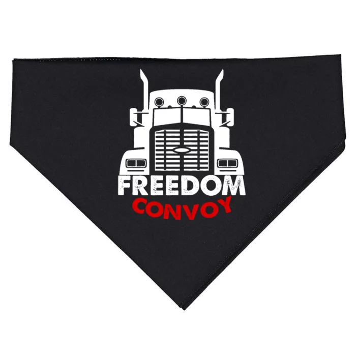 Freedom Convoy Support Truckers USA-Made Doggie Bandana