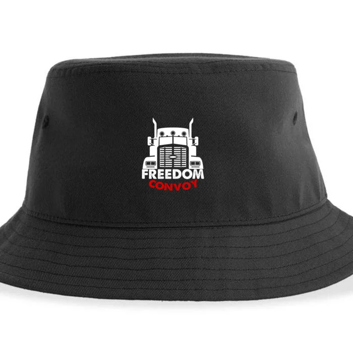 Freedom Convoy Support Truckers Sustainable Bucket Hat