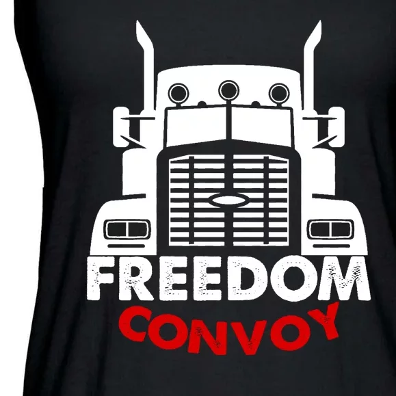 Freedom Convoy Support Truckers Ladies Essential Flowy Tank