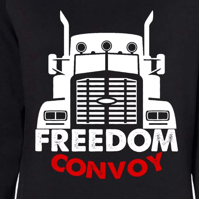 Freedom Convoy Support Truckers Womens California Wash Sweatshirt