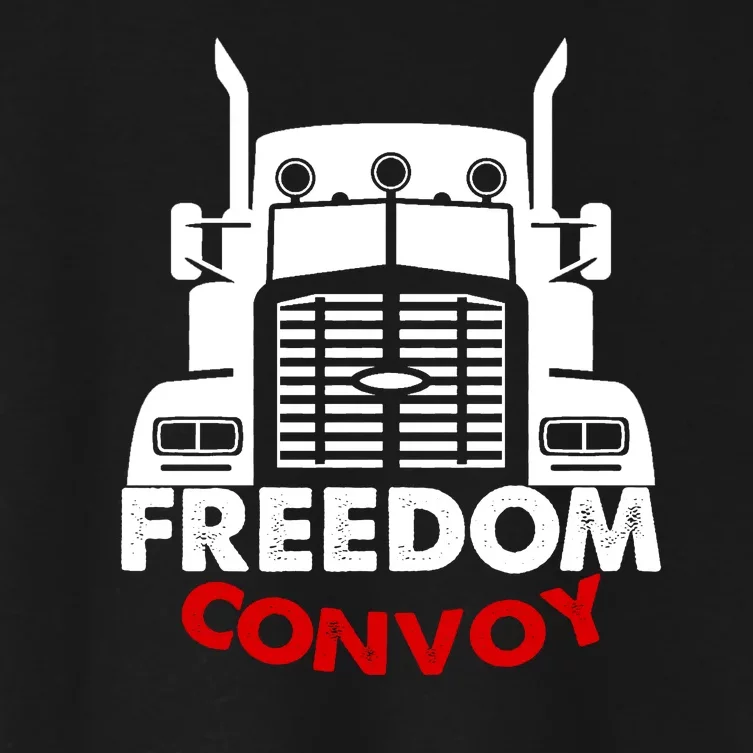 Freedom Convoy Support Truckers Women's Crop Top Tee