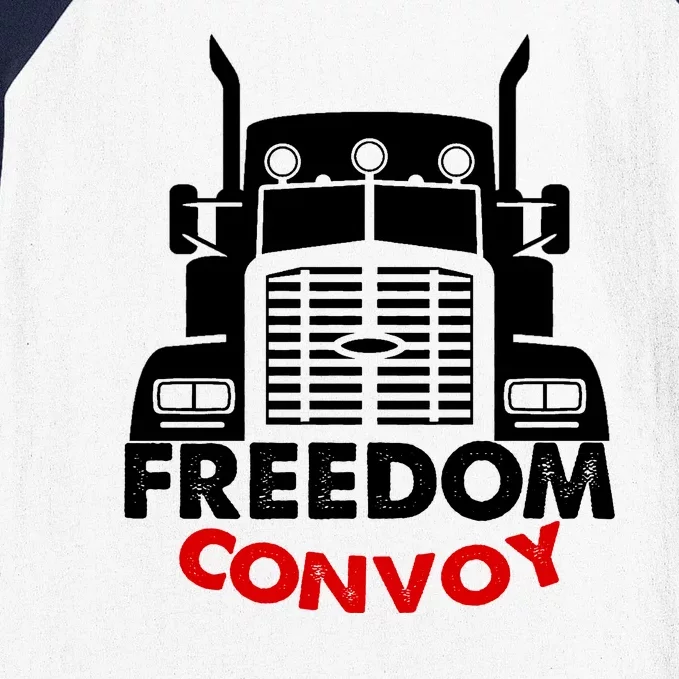 Freedom Convoy Support Truckers Baseball Sleeve Shirt