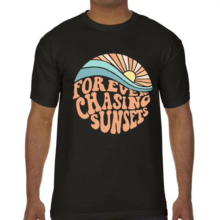 Forever Chasing Sunsets Both Side Print Comfort Colors T-Shirt