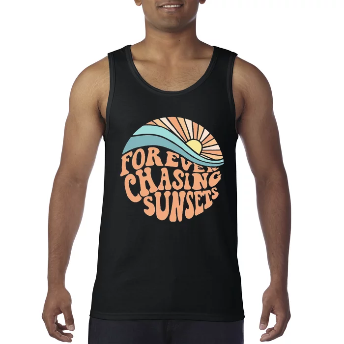 Forever Chasing Sunsets Both Side Print Tank Top