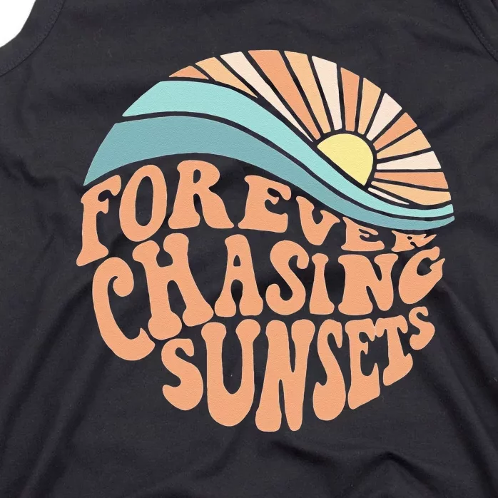 Forever Chasing Sunsets Both Side Print Tank Top