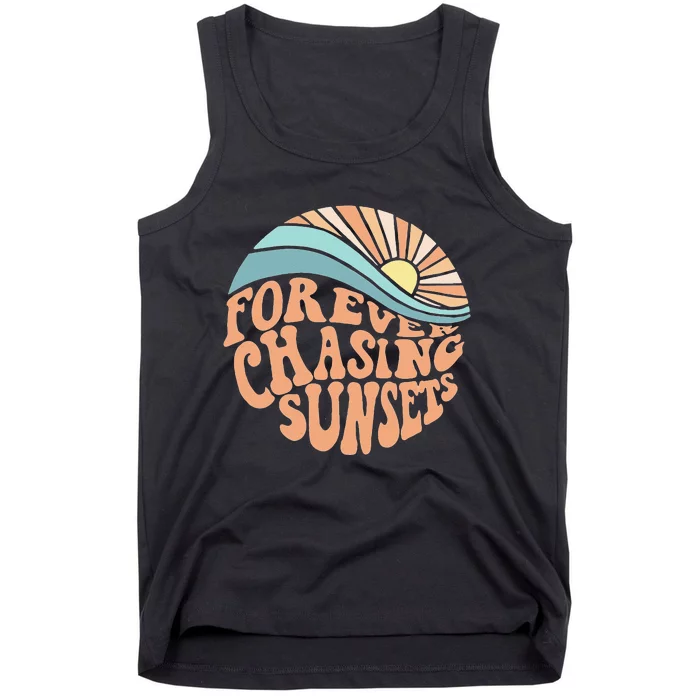 Forever Chasing Sunsets Both Side Print Tank Top