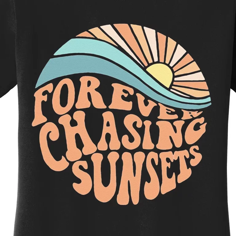 Forever Chasing Sunsets Both Side Print Women's T-Shirt