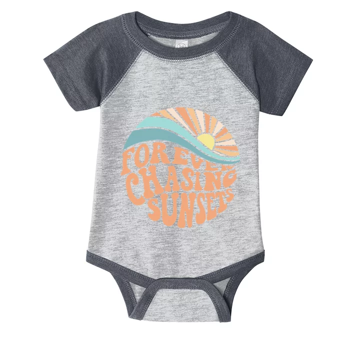 Forever Chasing Sunsets Both Side Print Infant Baby Jersey Bodysuit