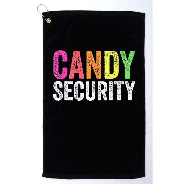 Funny Candy Security Halloween Costume Platinum Collection Golf Towel