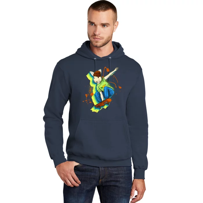 Funny Cool Skateboarding Easter Rabbit Bunny Hoodie