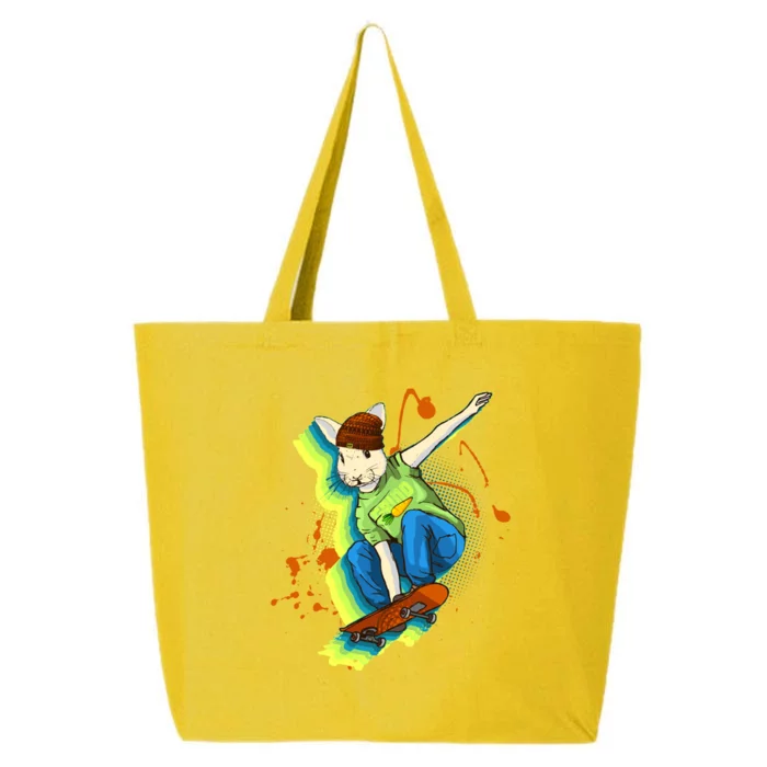 Funny Cool Skateboarding Easter Rabbit Bunny 25L Jumbo Tote