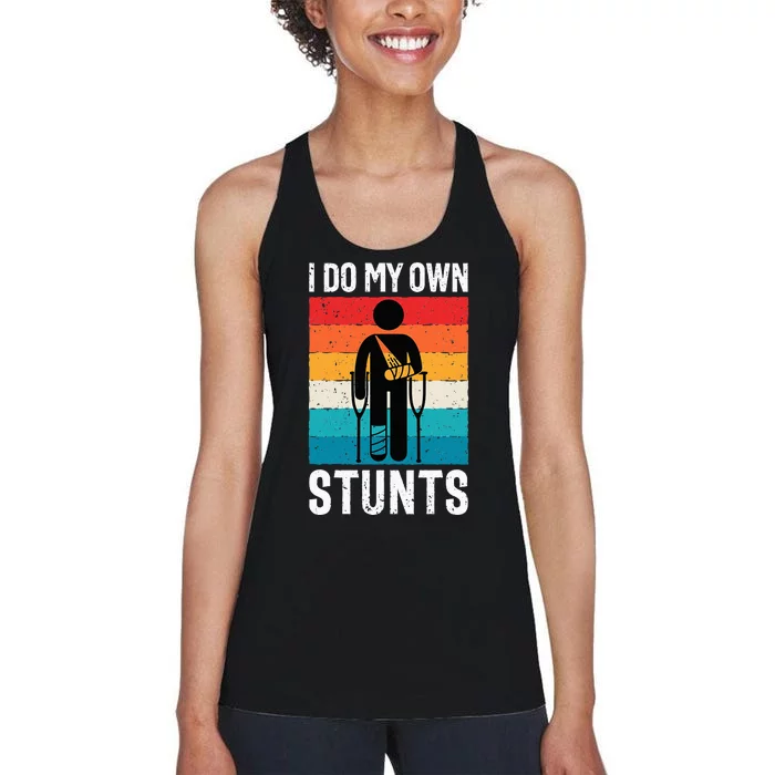 Funny Clumsy Sports Lover Tee Accident Prone Women's Racerback Tank