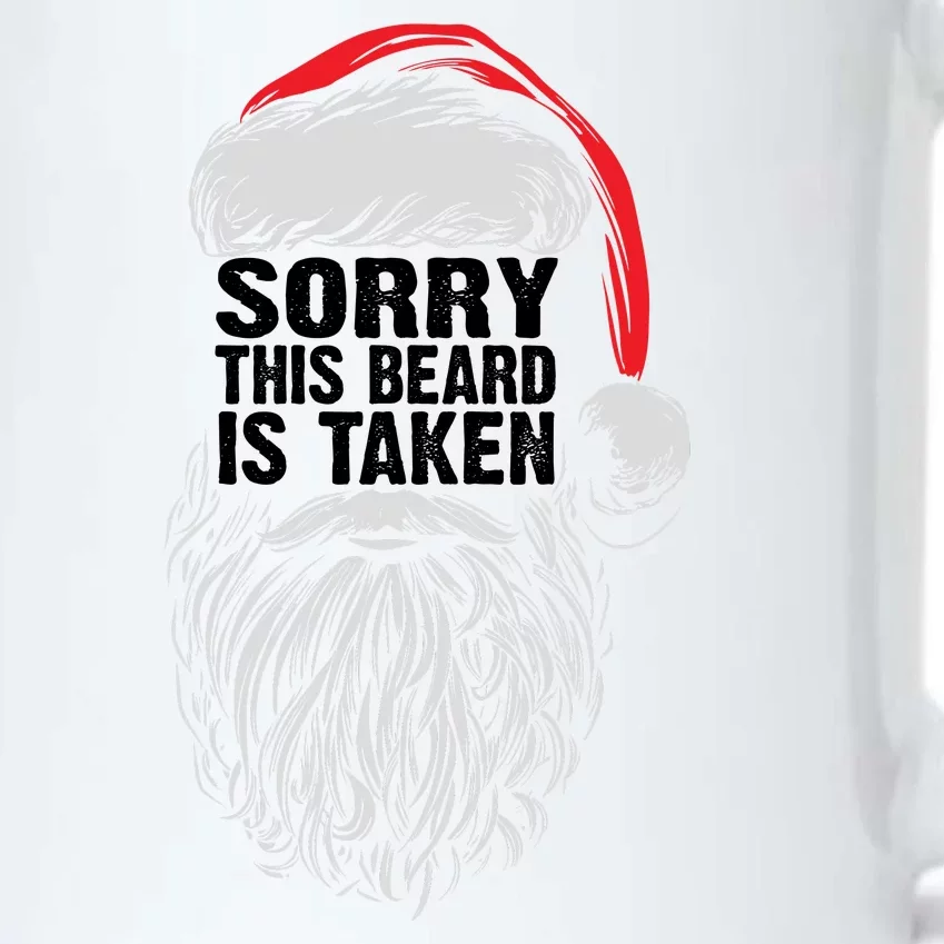 Funny Christmas Sorry This Beard Is Taken Santa Claus Black Color Changing Mug