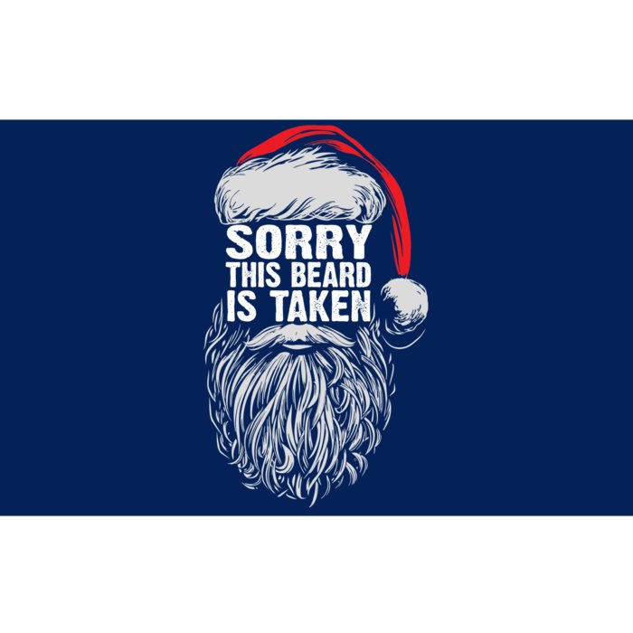 Funny Christmas Sorry This Beard Is Taken Santa Claus Bumper Sticker