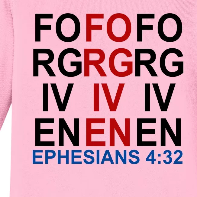 Forgiven Christian Saying Baby Long Sleeve Bodysuit