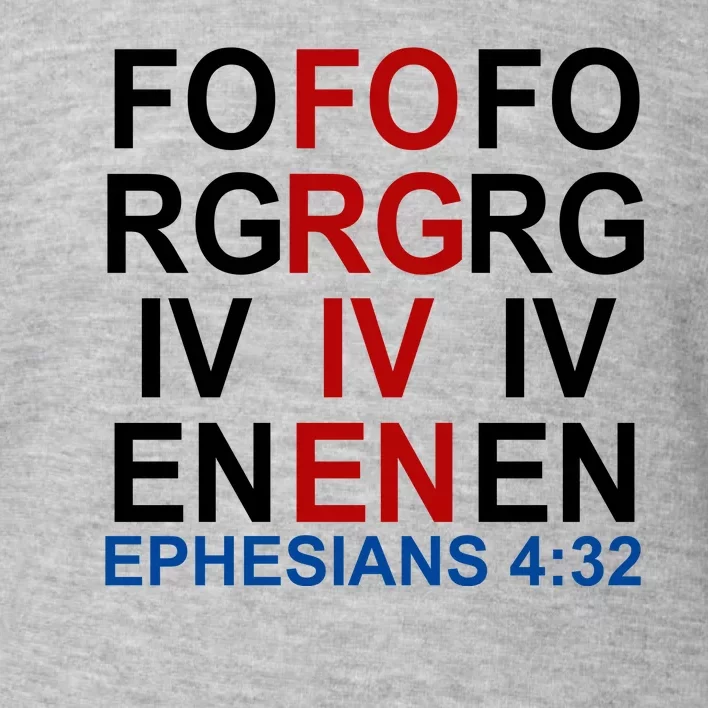 Forgiven Christian Saying Toddler Sweatshirt