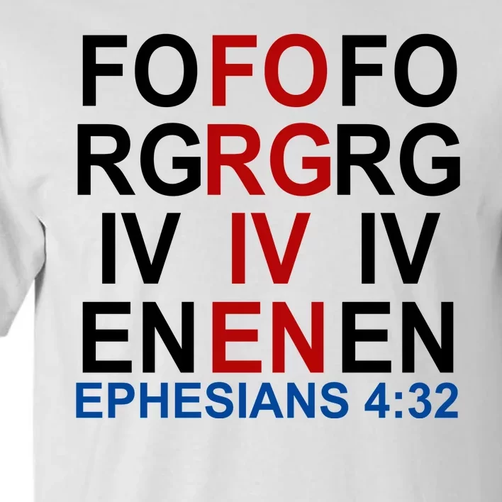 Forgiven Christian Saying Tall T-Shirt