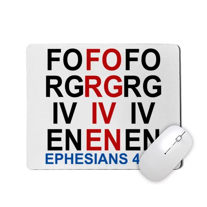 Forgiven Christian Saying Mousepad