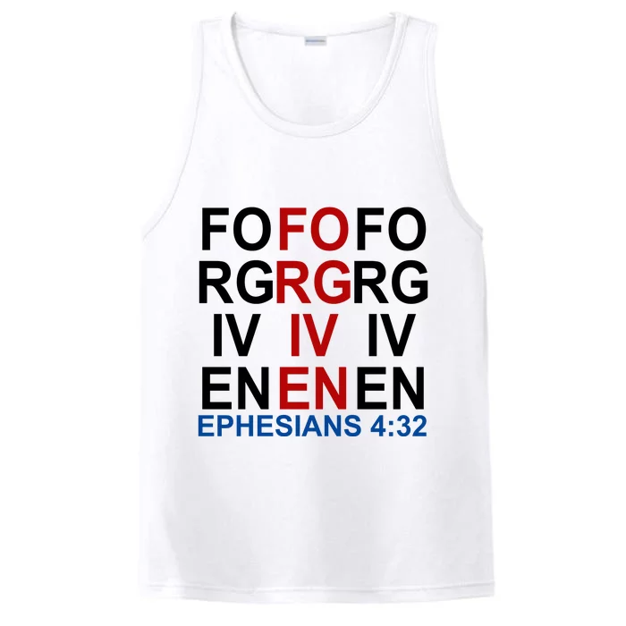 Forgiven Christian Saying Performance Tank