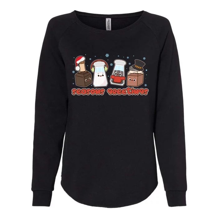 Funny Christmas Seasons Greeting Womens California Wash Sweatshirt