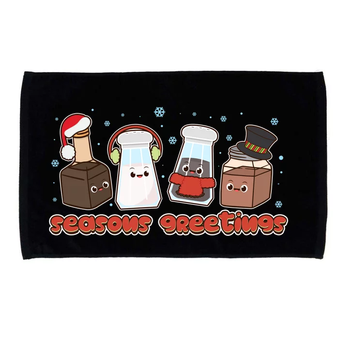 Funny Christmas Seasons Greeting Microfiber Hand Towel