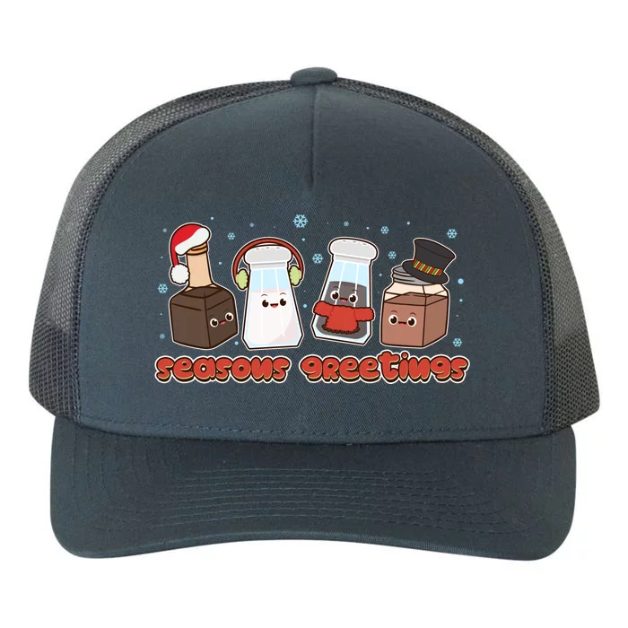 Funny Christmas Seasons Greeting Yupoong Adult 5-Panel Trucker Hat