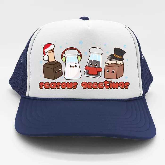 Funny Christmas Seasons Greeting Trucker Hat