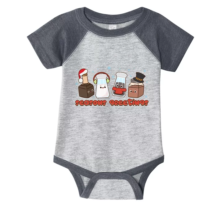 Funny Christmas Seasons Greeting Infant Baby Jersey Bodysuit