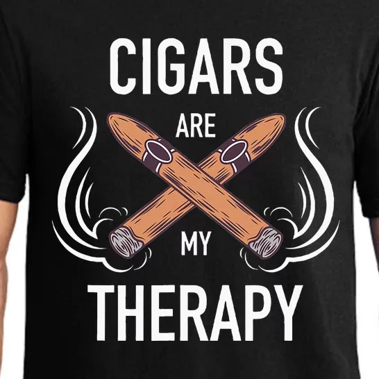 Funny Cigar Smoker Cigars Are My Therapy Gift Pajama Set