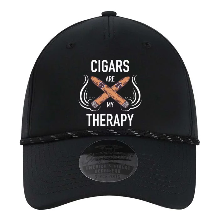 Funny Cigar Smoker Cigars Are My Therapy Gift Performance The Dyno Cap