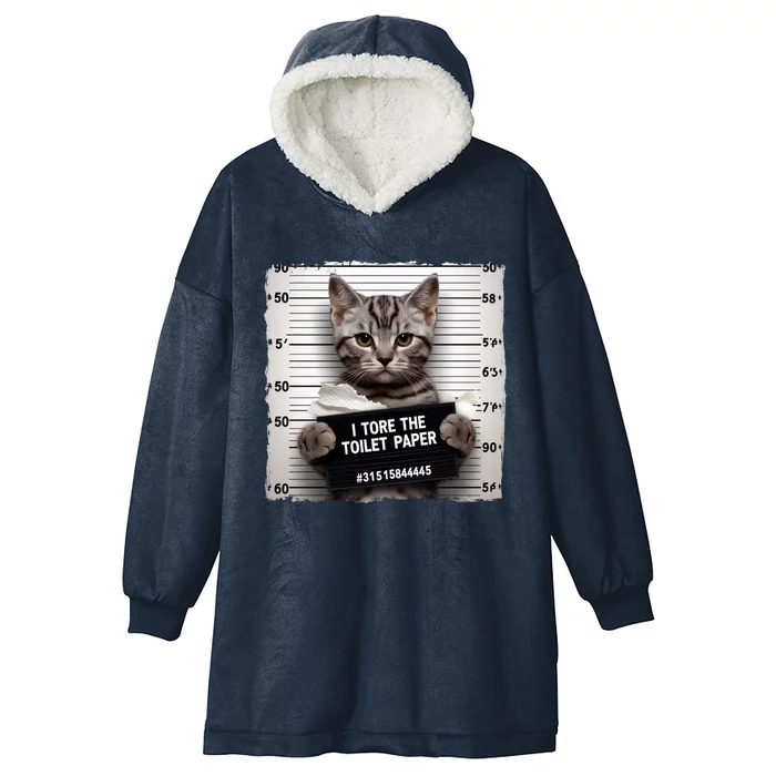 Funny Cat Sarcastic Kitten Animal Humor Cat Cool Gift Hooded Wearable Blanket