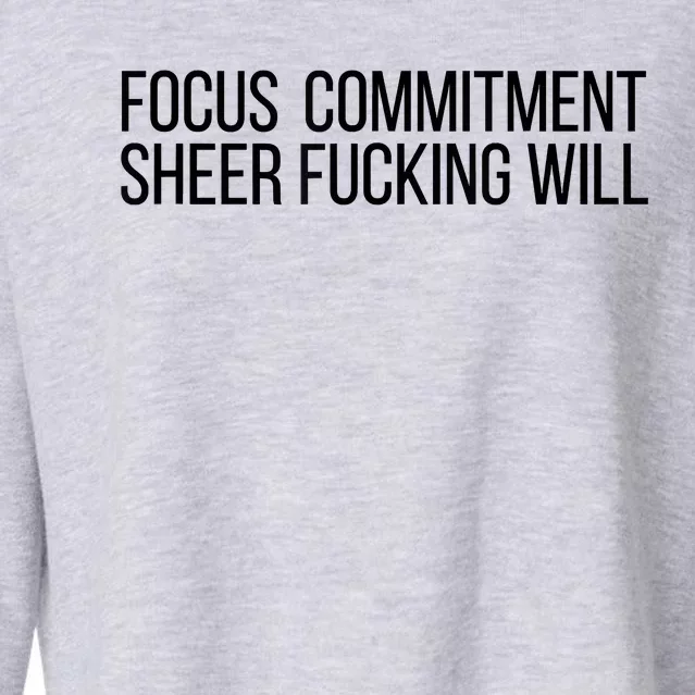 Focus Commitment Sheer Will Cropped Pullover Crew