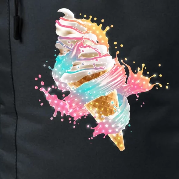 Fun Colorful Summer Time Vanilla Ice Cream Daily Commute Backpack