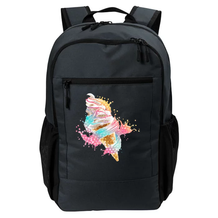 Fun Colorful Summer Time Vanilla Ice Cream Daily Commute Backpack