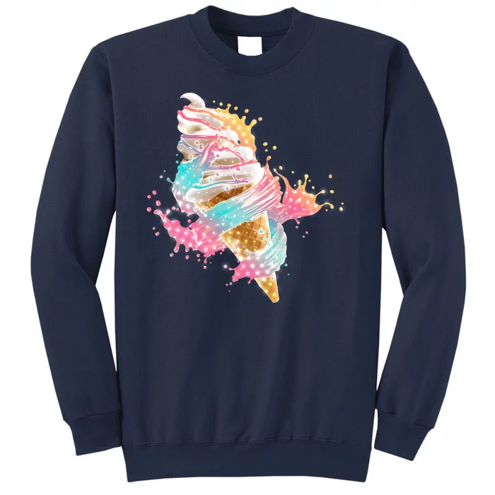 Fun Colorful Summer Time Vanilla Ice Cream Sweatshirt