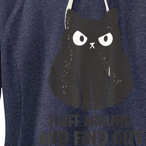 Funny Cat Shirt Fluff Around and Find Out wo Women's Fleece Hoodie