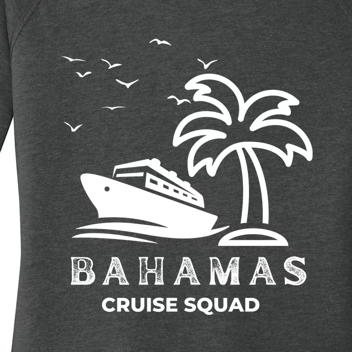 Family Cruise Squad Bahamas 2024 Summer Matching Vacation Women's Perfect Tri Tunic Long Sleeve Shirt