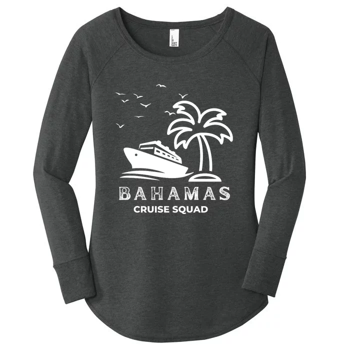 Family Cruise Squad Bahamas 2024 Summer Matching Vacation Women's Perfect Tri Tunic Long Sleeve Shirt