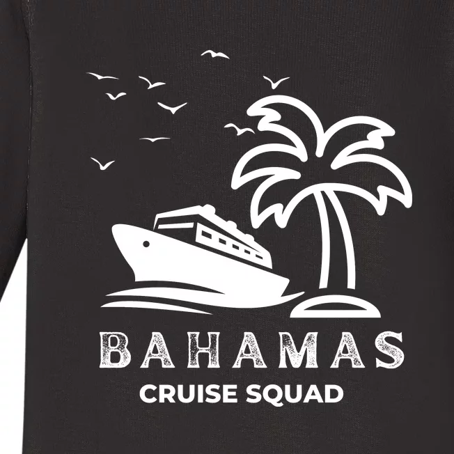 Family Cruise Squad Bahamas 2024 Summer Matching Vacation Baby Long Sleeve Bodysuit