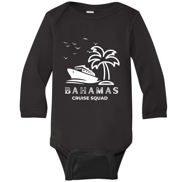 Family Cruise Squad Bahamas 2024 Summer Matching Vacation Baby Long Sleeve Bodysuit