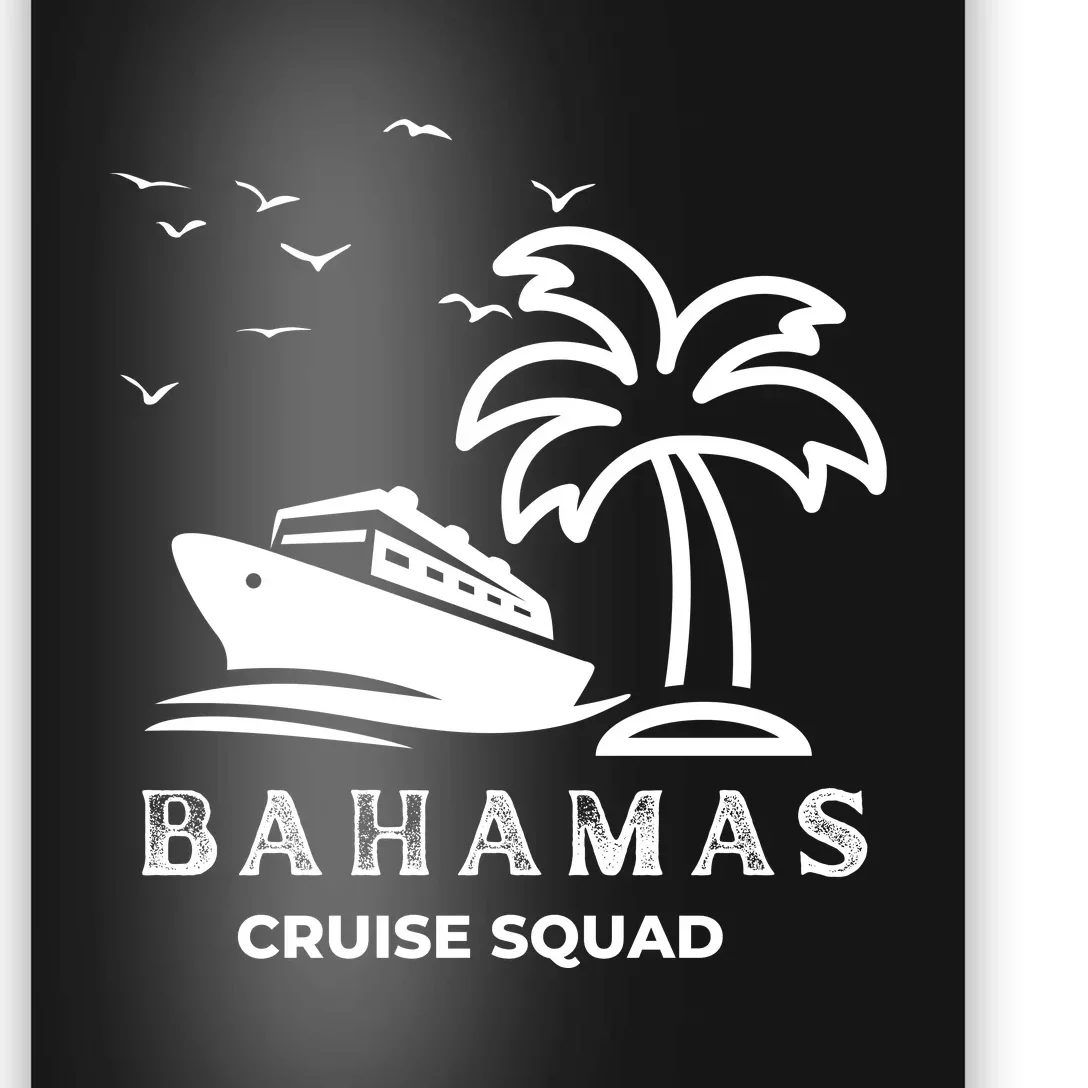 Family Cruise Squad Bahamas 2024 Summer Matching Vacation Poster