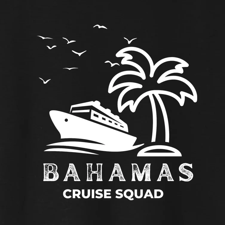 Family Cruise Squad Bahamas 2024 Summer Matching Vacation Women's Crop Top Tee