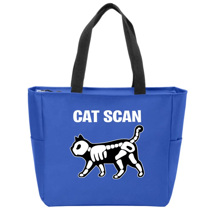 Funny Cat Scan Ct Scan Cat Xgiftray Pun Sarcastic Rad Tech Gift Meaningful Gift Zip Tote Bag